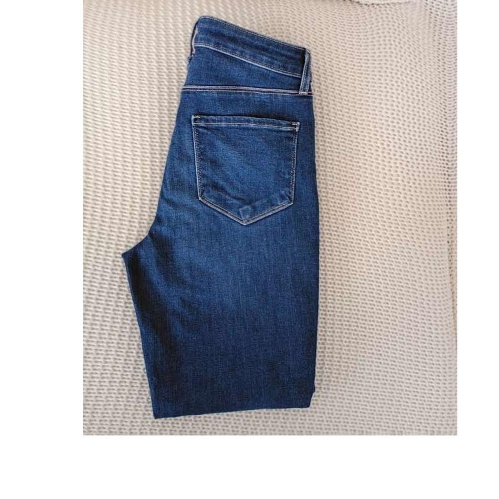 L'AGENCE NWOT Margot High Rise Skinny Jeans Byers Blue 25x26 Stretch Denim $265 - Picture 9 of 10